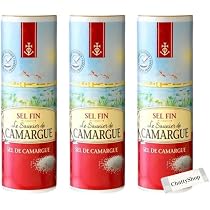 Amazon.co.jp: カマルグ フルールドセル 125g×3個 天日塩 天然海塩