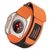 アローン(Allone) AppleWatch アウトドアバンド オレンジ 49/45/44/42mm スマートウォッチアクセサリ ナイロン マジックテープ 耐久性 GRK-WM13OR