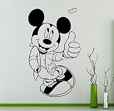 Disney壁デカールミッキーマウス漫画ビニールステッカー壁アート装飾子供の子供部屋アイデアルームインテリア取り外し可能デザイン9 ( Mik )
