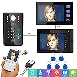 7"2 IR-CUT HD 1000TVL有線CCDカメラの夜間有線/無線Wifiビデオドアベルインターホンシステムを監視