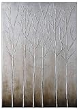 Hand Painted Silver And Brown Tones Painting by Uttermost [並行輸入品]