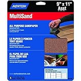 Norton 47765 Multisand Sandpaper Assorted Grit 9-Inch x 11-Inch 5-Pack [並行輸入品]