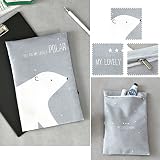 Diaper Zipper Pouch Designer's choice Wet and Dry Baby Diaper Bag Organizer Baby Travel Pouch (Polar