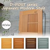 ポスト 郵便受け 埋め込みタイプ D-ポスト ウッドパネル01 DPE01 木製 埋込 /右開き/ダークブラウン