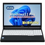 【整備済み品】ノートPC LIFEBOOK A576 /15.6型/10キー/Celeron 3855U/Win11 Pro/MS Office H&B 2019 /WEBカメラ/wajunのWIFI/Bluetooth/HDMI/16GB/大容量1TB SSD