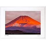 版画 絵画 富士山 赤富士 インテリア 壁掛け 額入り 額装込 風景画 油絵 プレゼント アート