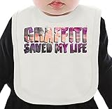 Graffiti Saves My Life ネクタイを有する有機ビブ Medium