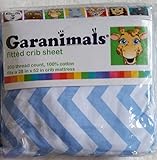 Garanimals Blue Chevron Fitted Crib Sheet by Garan Inc.