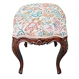 アンティーク調マホガニー家具：猫脚スツール：ゴブラン(布C)