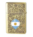 ダブリューシー(WC) 灰皿・喫煙具 アンティークブラス 6.3×2.3×8.8cm 日本製、トロフィーメタル、アンティークブラス、限定No 2018WC LTD-ARG