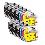 LC3111 ブラザーbrother用互換インクカートリッジLC3111-4PK*2+黒5本 合計13本 対応機種：DCP-J582N J982N-W/B J978N-W/B J972N J973N-W/B J572N J577N J903N J893N J898N J998DN J998DWN J738DN J738DWN J981N