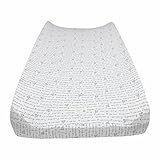 Burt's Bees Baby Alphabet Bee Changing Pad Cover, Heather Grey by Burt's Bees Baby [並行輸入品]