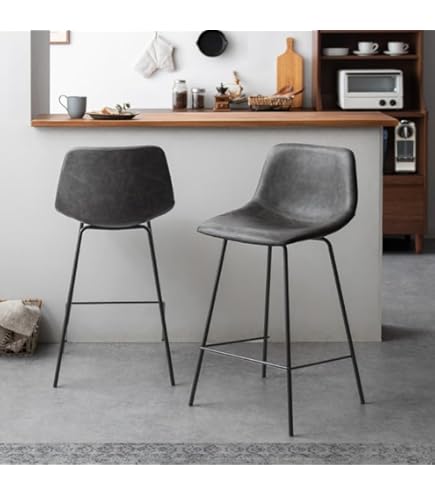 IKEAヘンリクスダール レザー カウンターチェア ハイスツール 二脚 IKEAヘンリクスダール レザー カウンターチェア ハイスツール 二