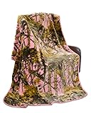 Regal快適" The Woods " Camo Camouflage Heavy Weightブランケット、クイーンサイズ79インチx 96インチ Queen Size 79 inches x 9