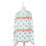 MRZD　授乳ケープ　マタニティ　出産祝い　フリーサイズ　多機能　 汗っかきの赤ちゃんに優しい　 綿100%　母乳育児サポート 軽量 持ち歩き お出掛けに便利 (赤色)