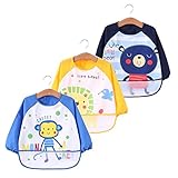 食事用スタイ エプロン ポケット付き 防水 かわいいデザイン家で 保育園にもピッタリ ベビー 赤ちゃん 男の子 女の子 お食事エプロン よだれかけ ビブ (A)