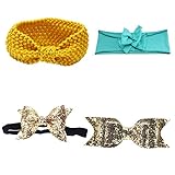 Nice Days（ナイス　ディズ） 　ベビーヘアバンド　可愛いヘアクリップ ヘアアクセサリー　 4本セット