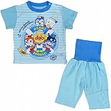 (バンダイ)BANDAI 半袖パジャマ アンパンマン 腹巻付 パジャマ ブルー 80