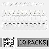 VisualScare 防鳥反射ディスク【耐候性に優れたステンレス製・外観を損ねず鳥よけ】鳥よけ カラス対策 反射ディスク 害鳥