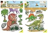 FunToSee Dinosaurs Themed Wall Stickers, 12 Pieces