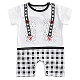 YY-Natuhi ベビー服 男の子 ロンパース 新生児 赤ちゃん ボディースーツ 肌着 出産祝い 子供服 綿 長袖 七五三 カバーオール かわいい 前開き ベビースーツ 半袖 夏服 80 90 95