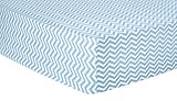 Trend Lab Chevron Deluxe Flannel Fitted Crib Sheet, Blue by Trend Lab [並行輸入品]