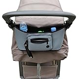 LINSAM ベビーカー ドリンク ホルダー ネット バッグ 多機能小物入れ ベビーカーバッグ 収納 ベビーカー 保冷バッグ ベビーカー用バッグ 保温防滴 マザーズバッグ ストローラー ベビーカー用 