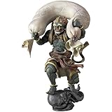 タケヤ式自在置物 風神 全高約140mm PVC&ABS製 塗装済み可動フィギュア