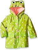 London Fog Baby Girls' Enhanced Radiance Frog Rain Slicker Light Green Frog 12 Months [並行輸入品]