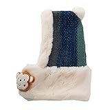 Three sheep ニット帽 毛糸 ネックウォーマー 一体型 かわいい 耳あて帽子 新生児帽子 ベビー用帽 赤ちゃん キッズ 男の子 女の子 男女児 秋冬 防寒 ポンポン