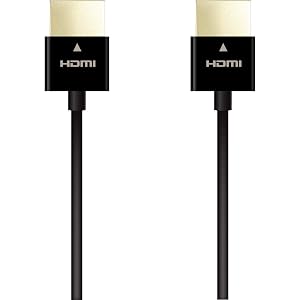 エレコム HDMI ケーブル スーパースリム 1m ハイスピード 【 Nintendo Switch 対応 】 4K 3DフルHD イーサネット対応 ブラック DH-HD14SS10BK