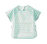 シンプルな便利な赤ちゃんの防水給餌用ビブ、90-100センチメートルの高さ、緑