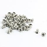 SODIAL(R) 50件の金属M3 x 4mm クロスリセスカウンターシャンクフラットヘッドねじ