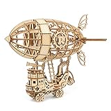 つくるんです® 日本語説明書付 3D ウッドパズル TG407 エアシップ