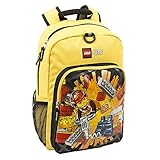 LEGO City Desconstruction Boom Heritage Classic Children's Backpack, Yellow [並行輸入品]