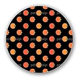 Uneekee Polka Pacman Lazy Susanターンテーブルキッチンストレージ large (16 inch diameter) lsl-pd4314