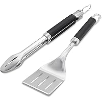 ウェーバー(Weber) BBQグリル バーベキュー ステンレス製プレミアム クッキングツール (トング・フライ返し・バーベキューブラシ)【日本正規品 2年保証】