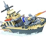 236-piece Building Blockセット – プラスチックMilitaryおもちゃWarships for Boys and Girls – 認識機能を促進し、社会的スキル、初期学習 –