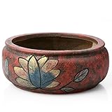 Firlar陶器鉢 盆栽鉢 人気花物盆栽 おしゃれ ナチュラル多肉植物、花、桜などに最適 プランター　セラミックス植木鉢 カラフル インテリア 玄関・本棚 底穴があり花器 花盆栽 中国製 15＊6cm