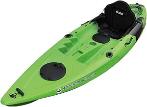 Amazon 運送会社営業所止め ストリームジャーニー カヤック Barracuda バラクーダ カラー グリーンブラック 1人乗りフィッシング カヤック アルミパドル デラックスシングルシート付属 Stream Journey スポーツ アウトドア