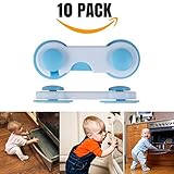 子安全キャビネットロック – 簡単にインストール(ドリルなし) 3 M粘着、Childproofラッチキャビネットのドア、引き出し、オーブン、トイレシート、冷蔵庫 – ベビー安全キャビネットロック –