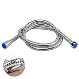 蛇腹シャワーホース アンチバースト 1.8m ステンレス 軽くて柔軟性あり 抗菌防カビ 高水圧にも対応　