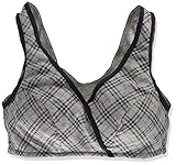 ネトゥル パッド付きバイアスチェック柄ハーフトップ L グレー 5824