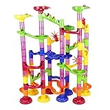 105pcs DIYパイプラインタイプ大理石Race Run迷路ボールトラックパズル迷路学習教育玩具キッドIQトレーナーゲームfor Children