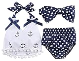 StylesILove Infant Baby Girlアンカートップスwith Polka Dotブルマ3個スーツ0 – 24 m