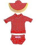 RuffleButts SHIRT ベビー・ガールズ カラー: レッド