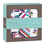 aden+anais (エイデンアンドアネイ) Classic Musy 70 x 70 cm モスリンコットン 3枚セット ヨーロッパ限定モデル (Flip-Side)