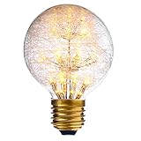 LEDエジソン電球 クリスマス飾り 口金直径26mm　インテリア照明　ホーム照明器具　鳥の巣ス...