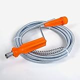 手動作業　下水道パイプ・排水・床ドレンクリーナ　3mばね付き