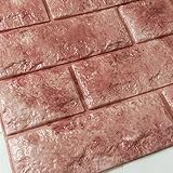 壁紙 レンガ シール タイル 補修 ブリック [レッドブラウン] 30cm×100cm 軽量レンガシール 壁紙シール ウォールシール アクセントクロス ブリックステッカー はがせる 壁シール レンガ 